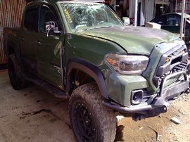 2002 TOYOTA TACOMA TRD, GREEN, SR5 TRD MODEL, CREW CAB, 3.5L, MT, 4WD,  Z25223
